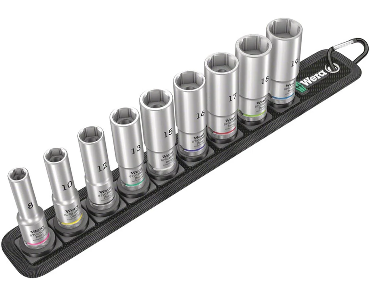 Wera Belt B Deep 1 Socket Set (3/8" Drive) (9 Pieces)